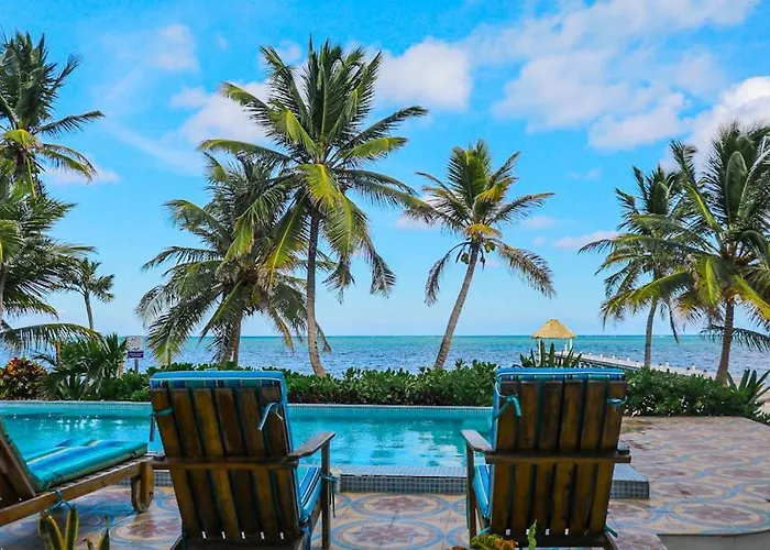 Beachfront With Pool Amazing Ocean View & Wd - Near Restaurants San Pedro (Ambergris Caye)